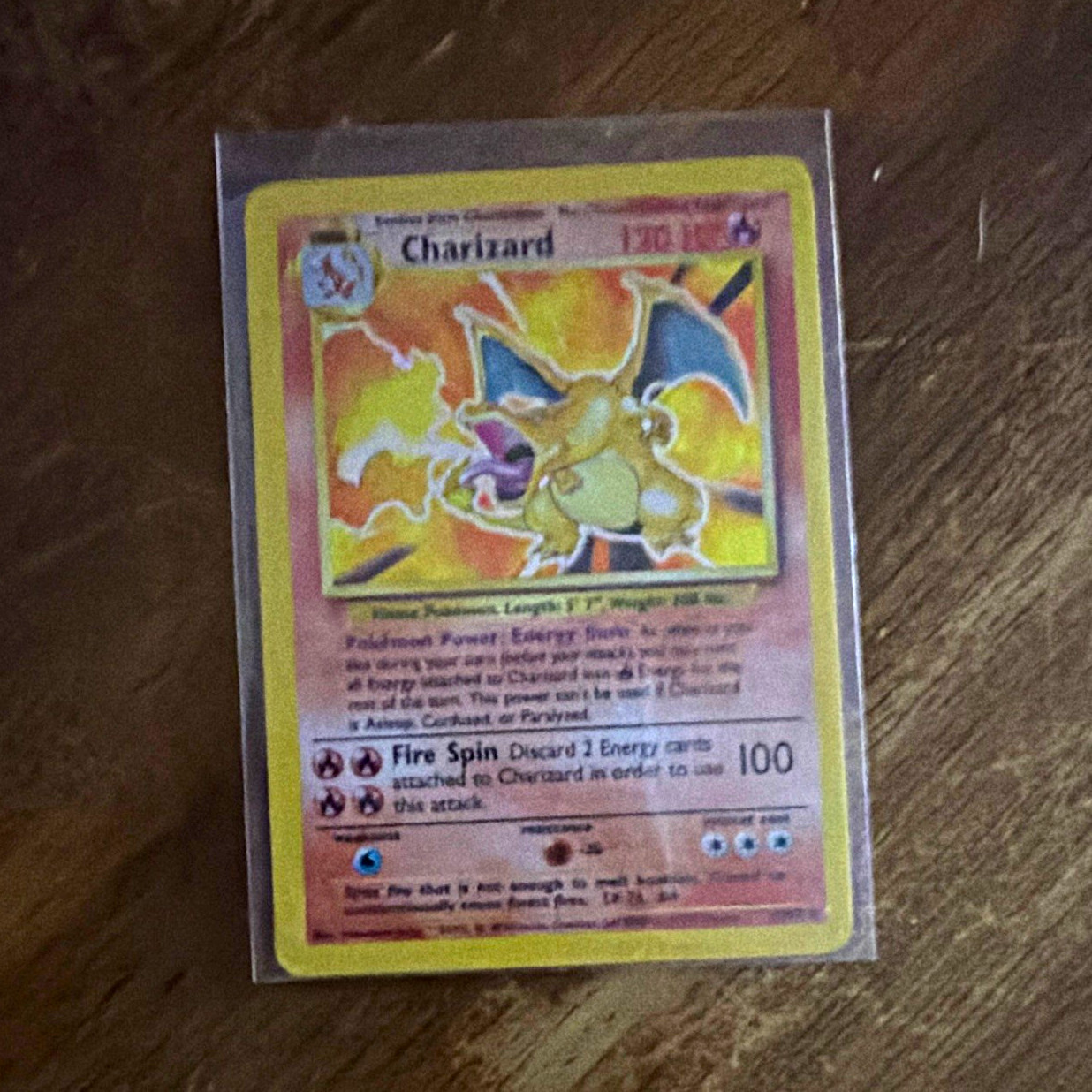 Pokemon TCG Charizard 4/102 Base Set Holo Rare English 1999 Altered