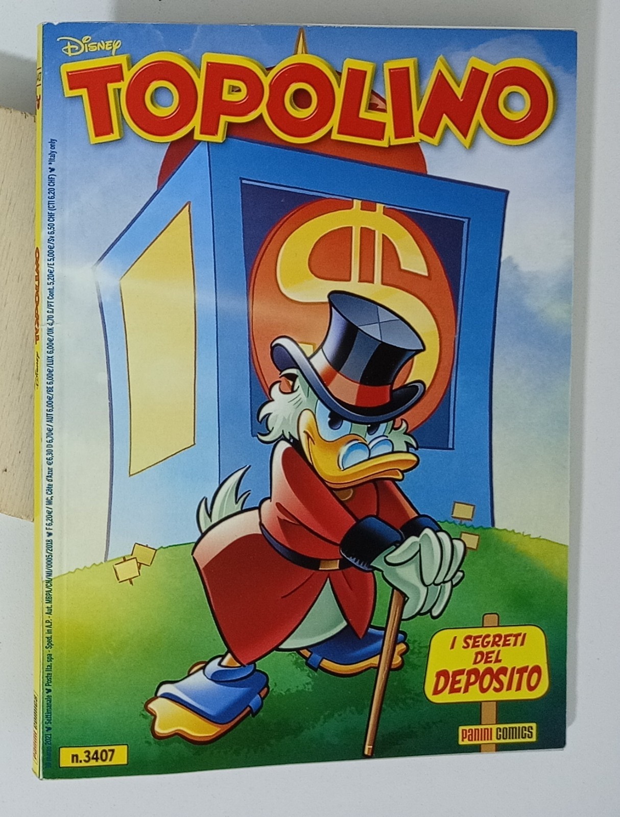 I157930 TOPOLINO Libretto n. 3407 - PK Leggendaria notte - Panini 2021