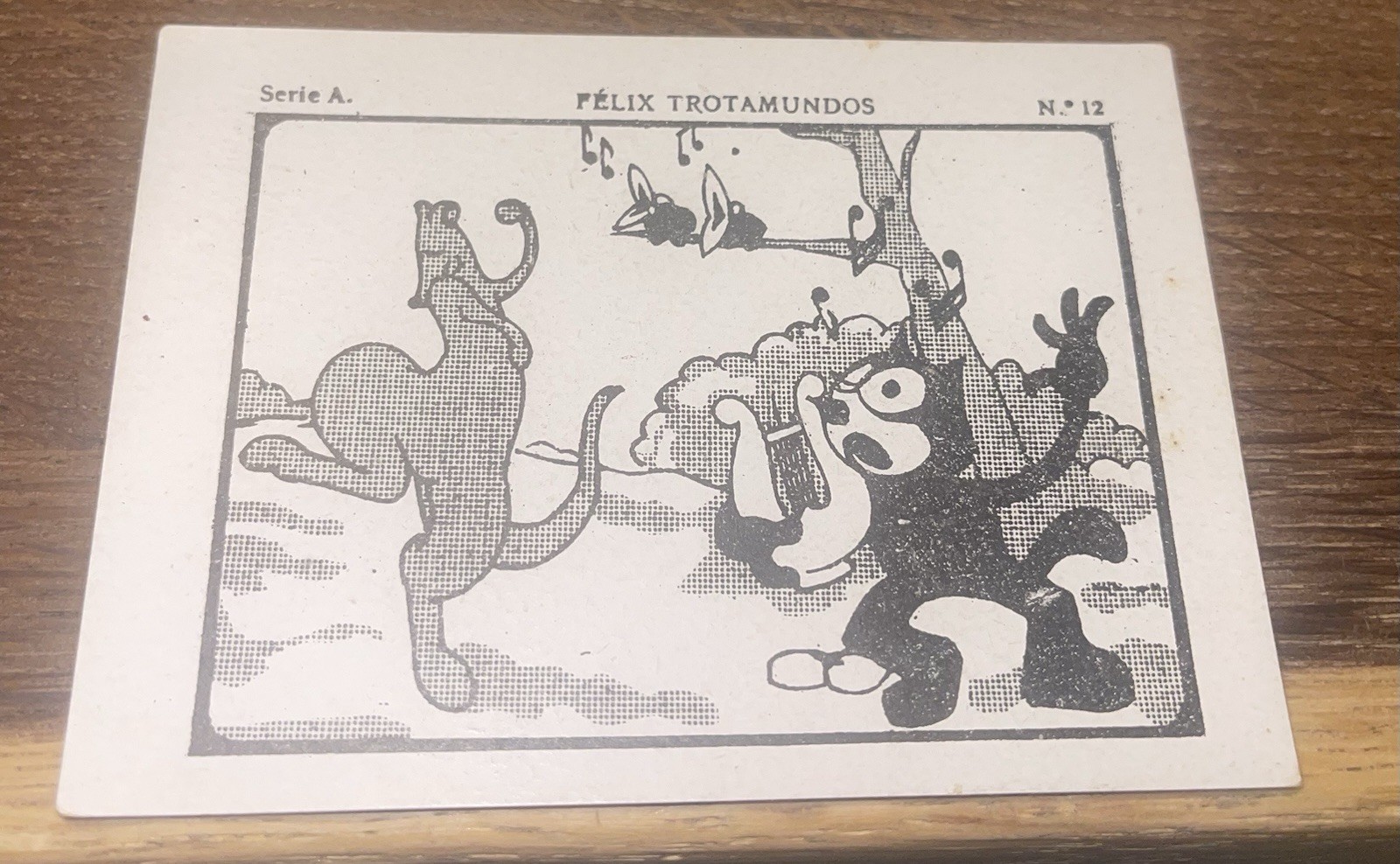 1929 FELIX THE CAT ROOKIE SPAIN CHOCOLATE JUNCOSA #12 EXTREMELY RARE SCARCE CARD