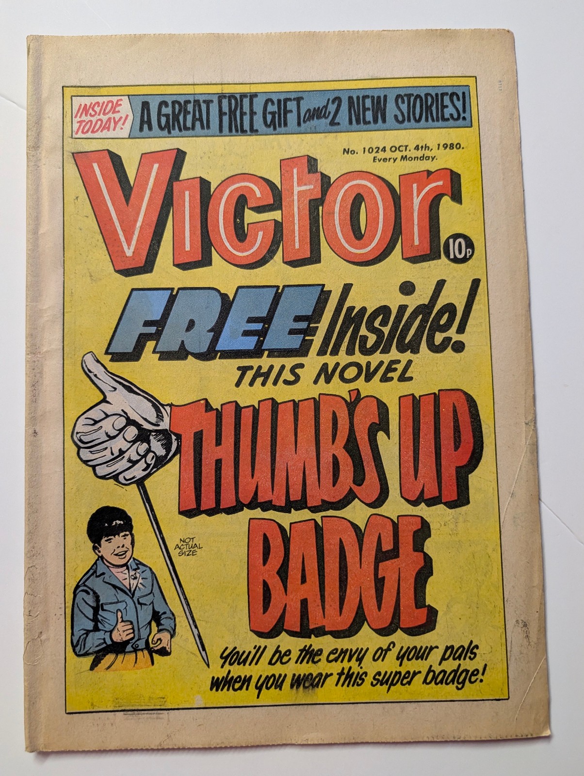 The Victor Comic, No 1024, October 4th 1980.
