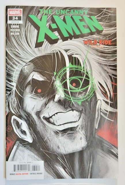Uncanny X-Men #34 1a stampa copertina una prima app pentiti e urla Marvel Comics 2026
