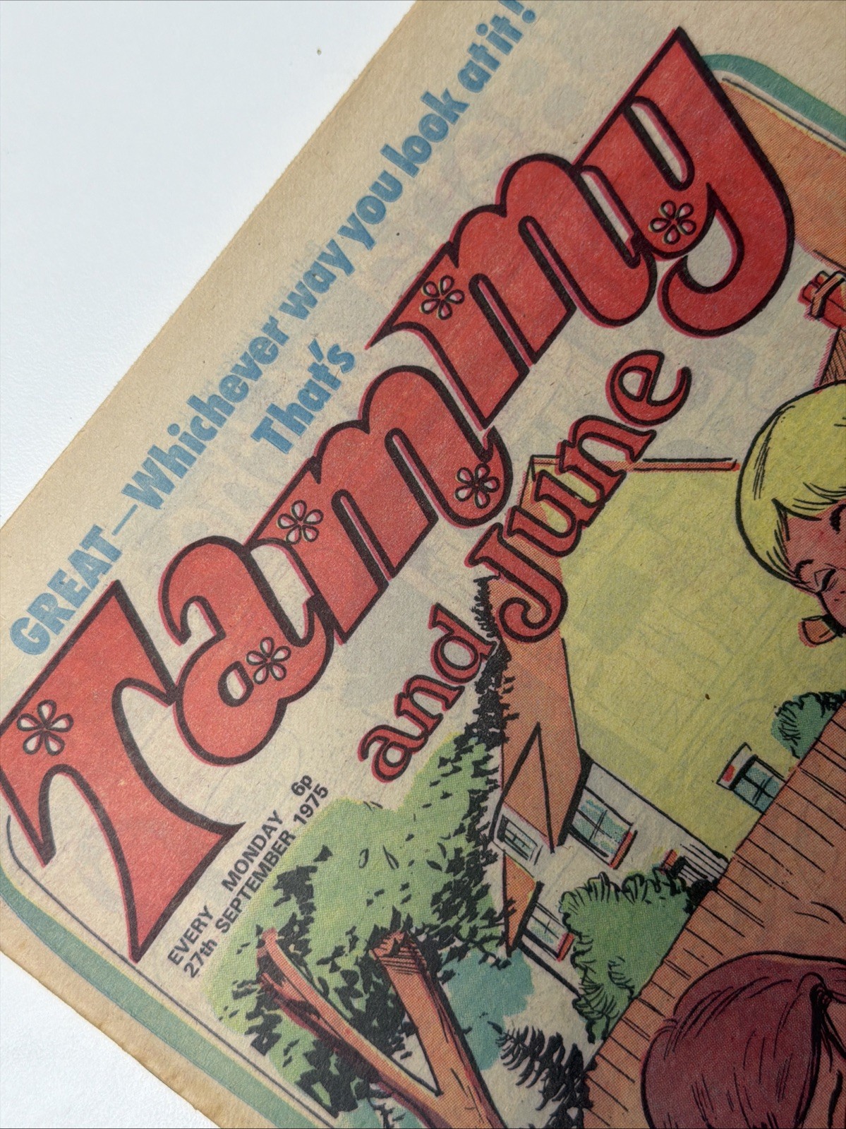 TAMMY AND JUNE COMIC - 27th SEPT 1975 Original Vintage 70s Girls Comic Nostalgia