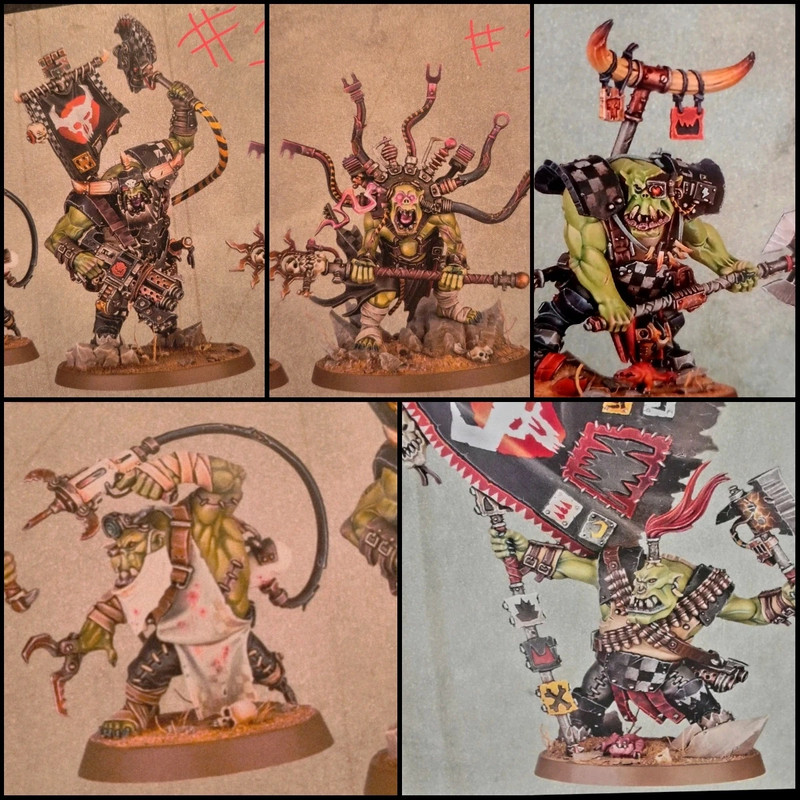 5 Persos Orks Warhammer 40k Armageddon neuf