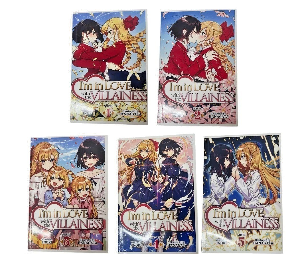 I'm in Love with the Villainess volume 1-5 light novel fumetto set completo inglese