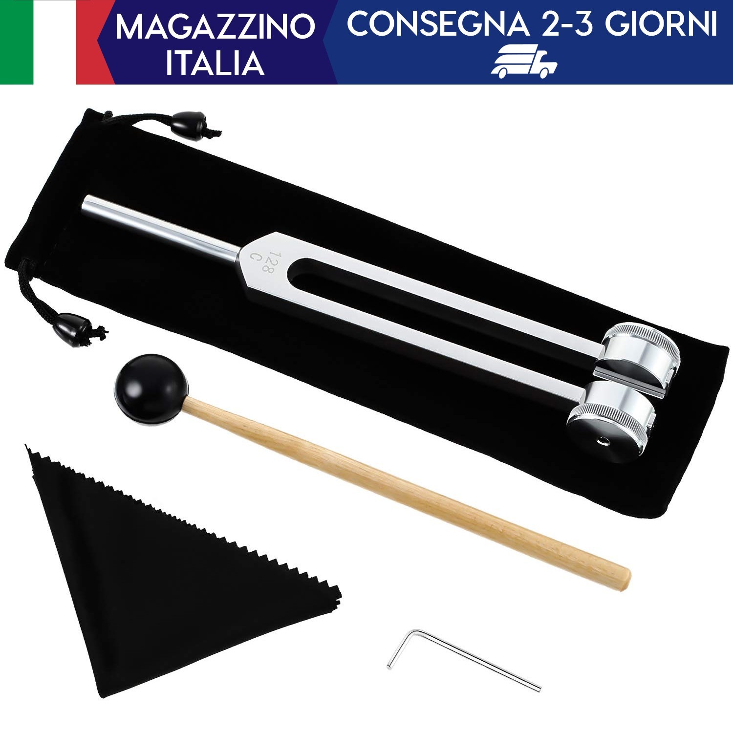 128 Hz Diapason in Lega Di Alluminio Offrono Risposta in Frequenza Accurata Con