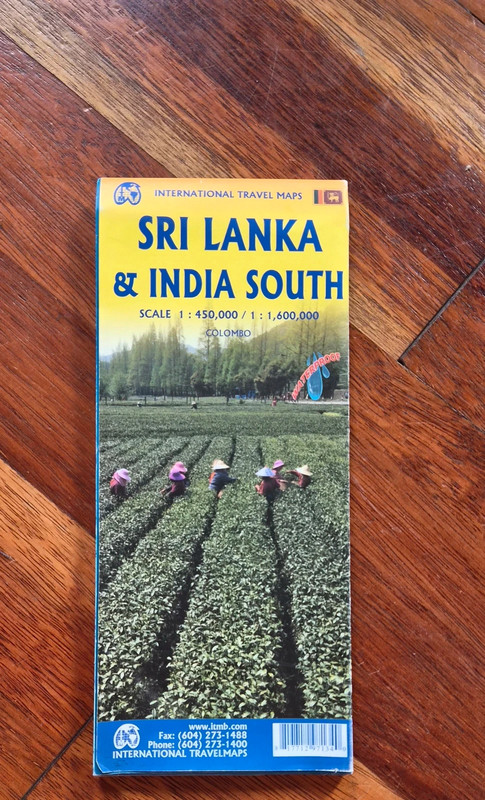 Sri Lanka & India South  International Travel Maps