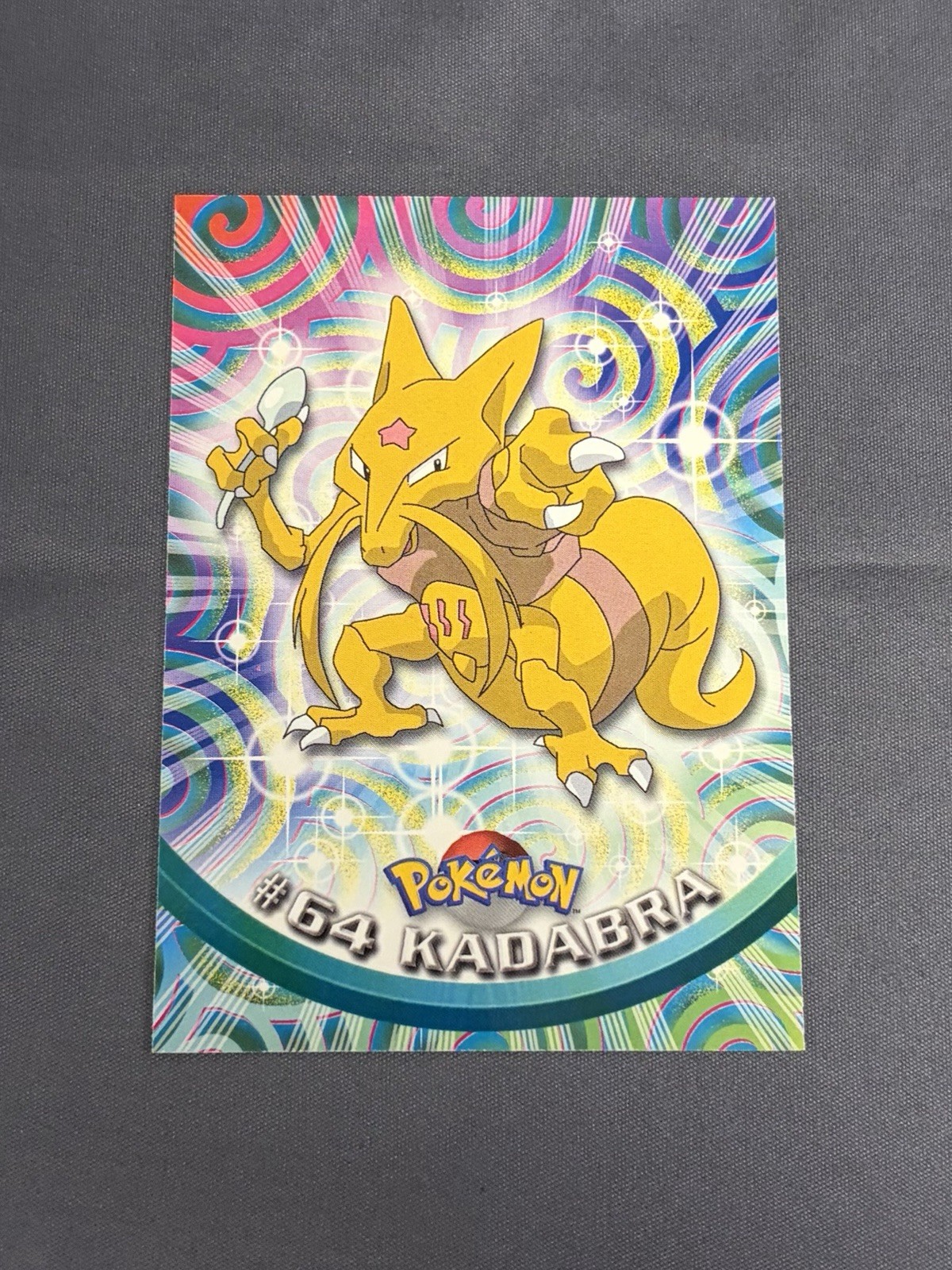 1999 Topps Pokemon Kadabra #64 TV Animation Edition Non Holo Vintage
