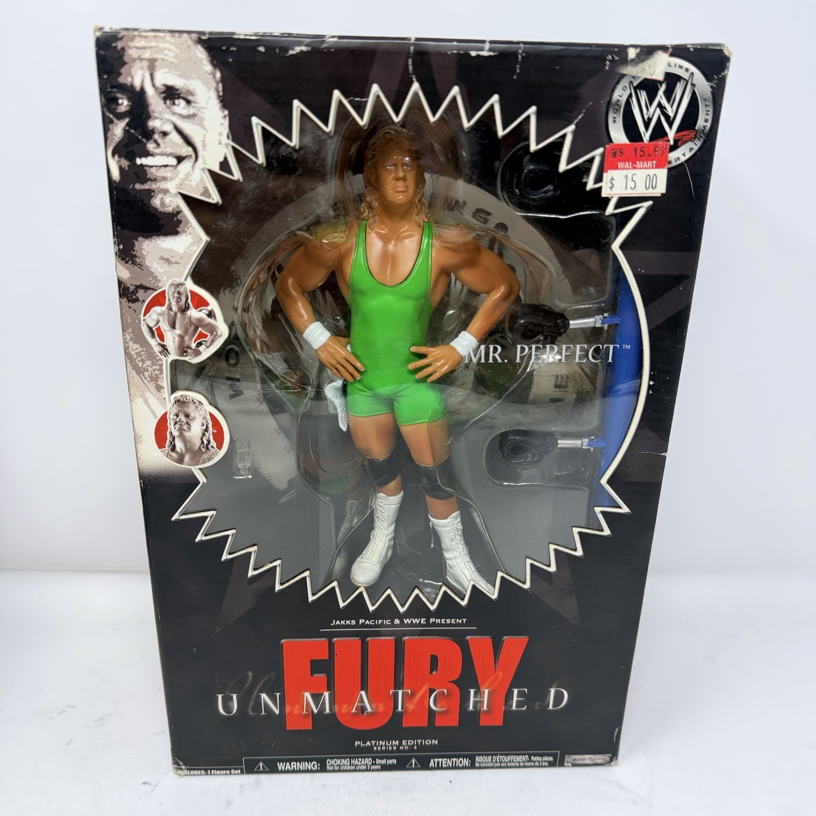 Figurine nuove 2007 Jakks Pacific WWE Wrestling FURY UNMATCHED MR PERFECT serie 4