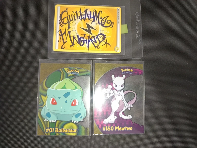 Topps clear pokémon PC2 & PC5 Ivysaur/Mewtwo
