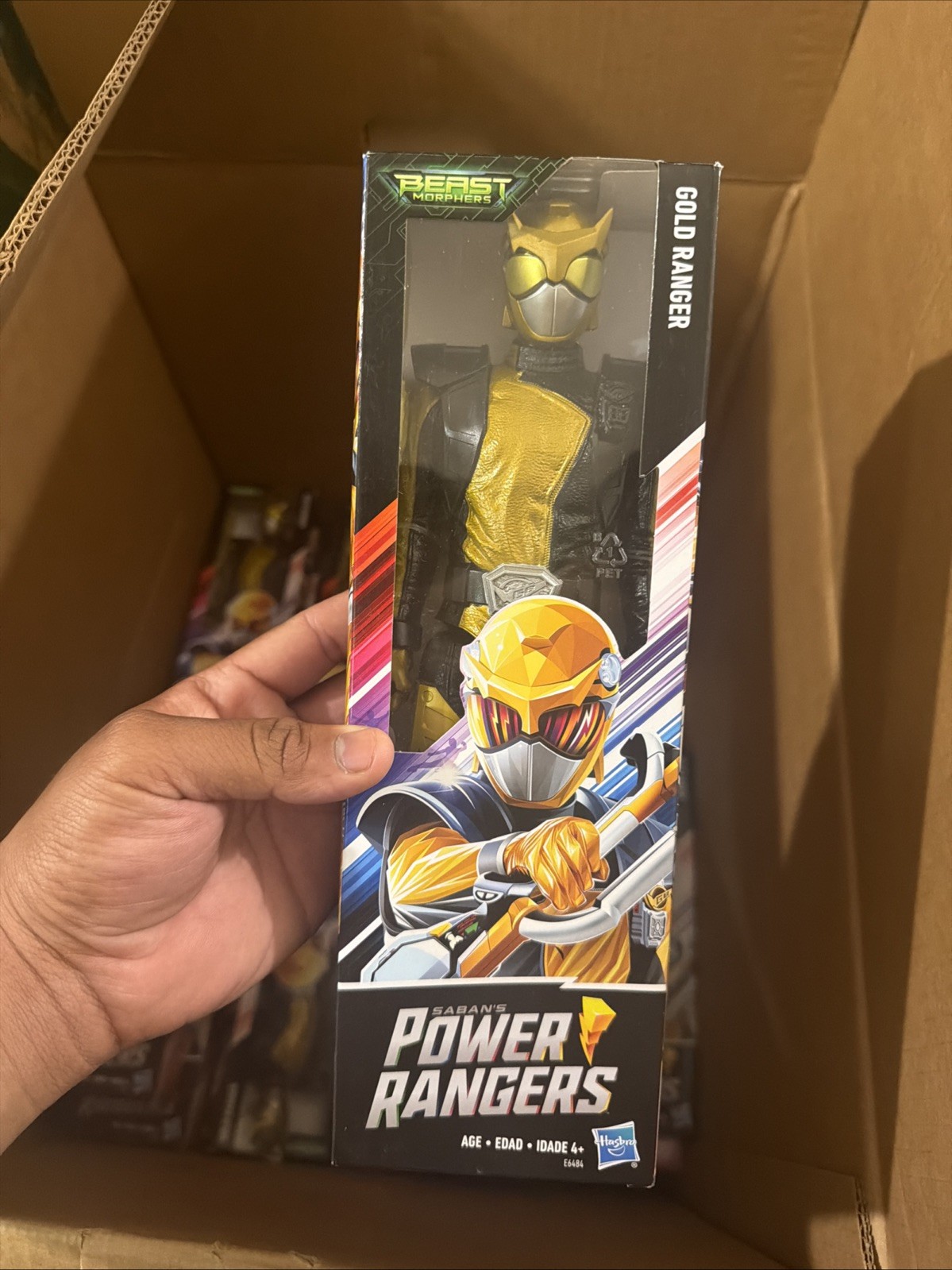 Figurina Power Rangers Beast Morphers Gold Ranger 12" come nuova con scatola