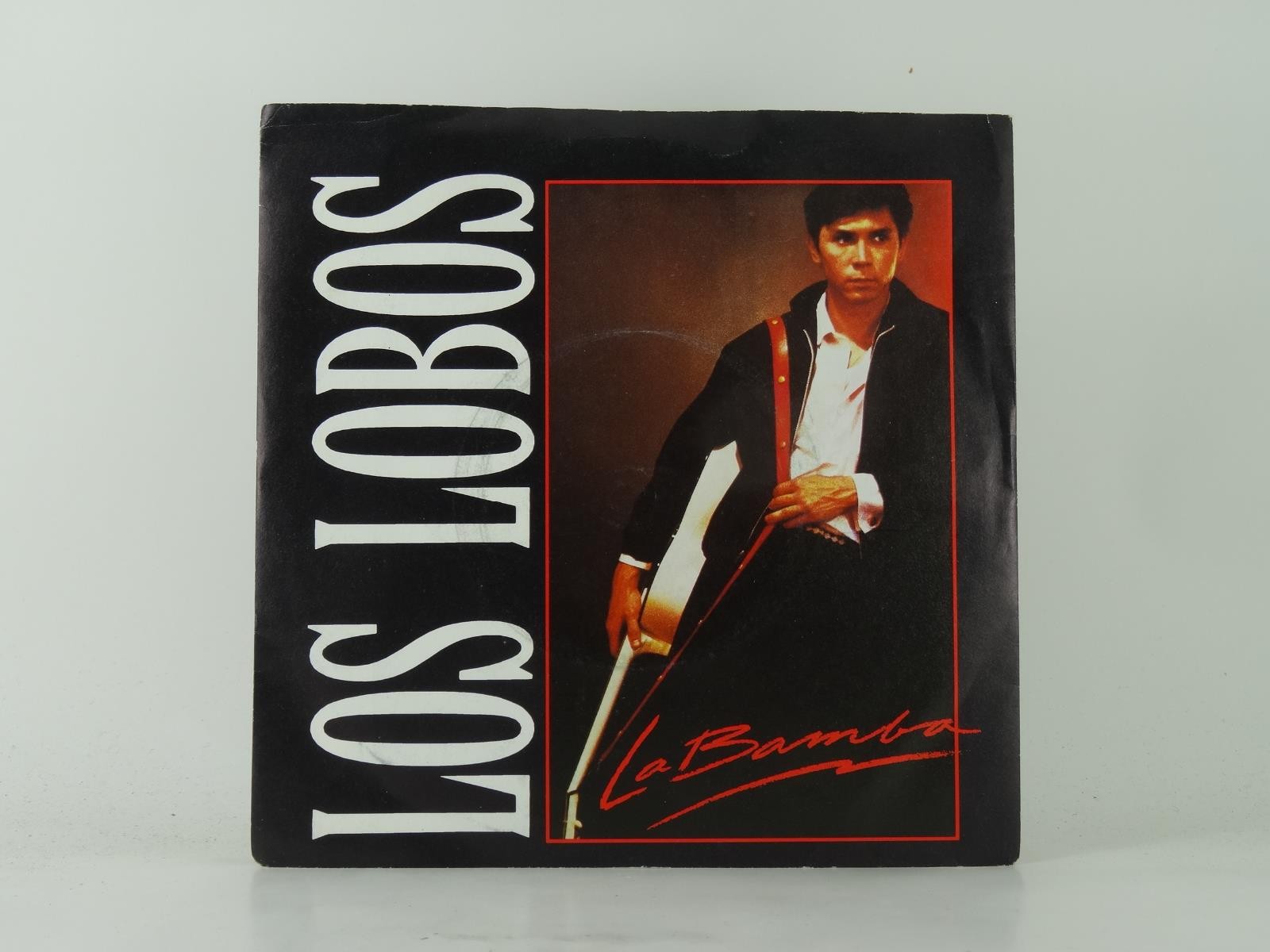 LOS LOBOS LABAMBA (1) (28) 2 Track 7" Single plus Picture Sleeve LONDON RECORDIN