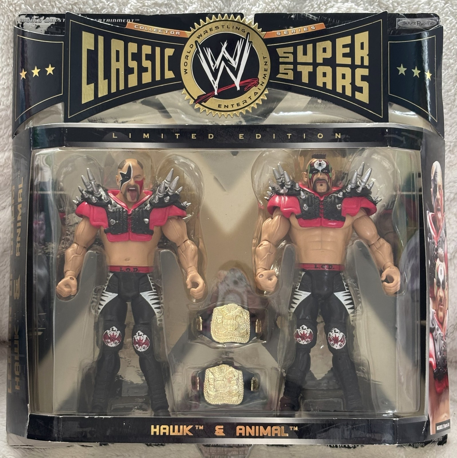 WWE Classic Superstars Series 1 Legion of Doom Road Warriors Hawk Animal Jakks