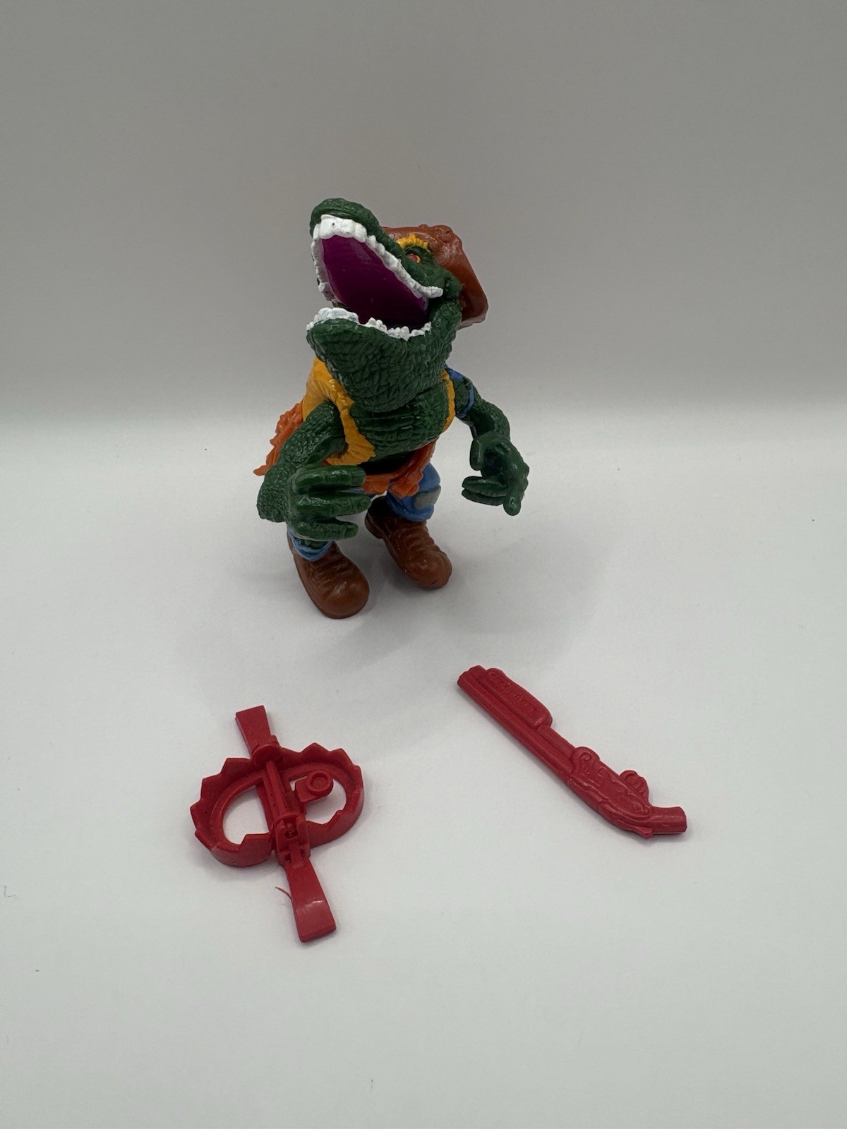 Figurina completa Teenage Mutant Ninja Turtles Leatherhead 1989 vintage