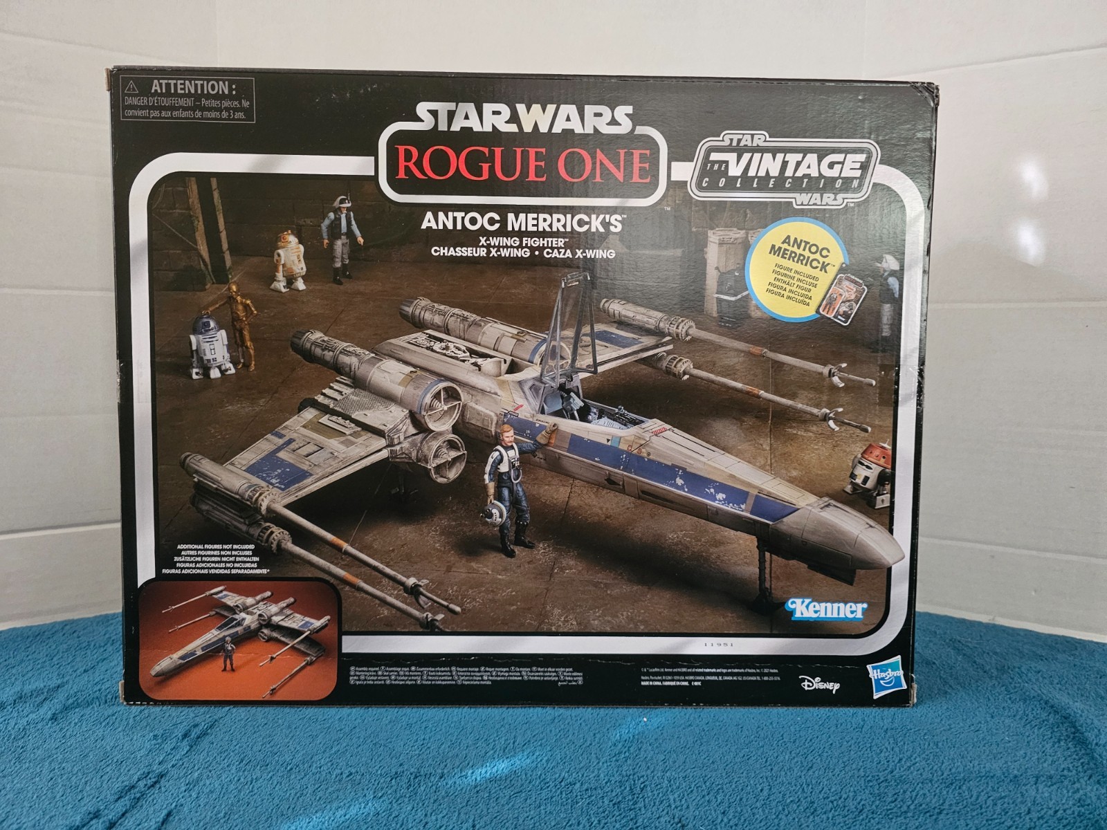 Hasbro Star Wars The Vintage Collection Antoc Merrick's X-Wing Fighter Azione...