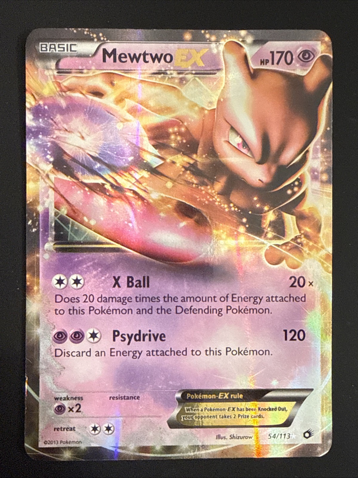 Pokémon Mewtwo EX Tesori Leggendari 54/113 Ultra Rara Holo