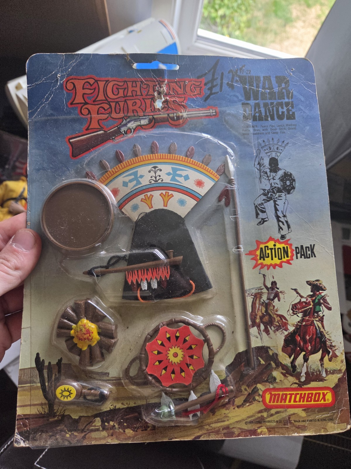 Matchbox Fighting Furies 1976 WAR DANCE serie wild west moc action pack
