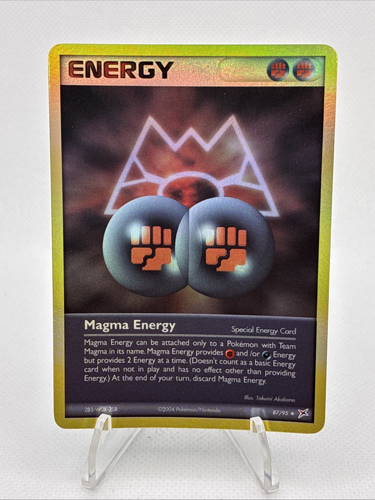 Magma Energy 87/95 Team Magma vs Team Aqua Reverse Holo Uncommon POKEMON
