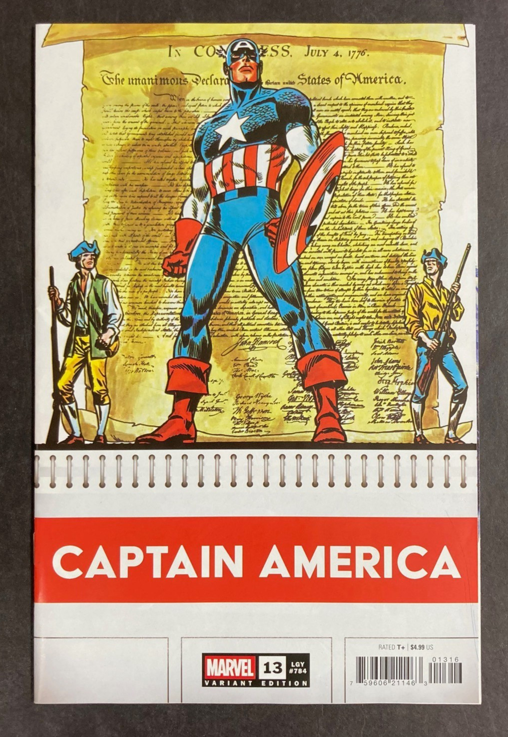 Captain America #13 (2026) John Romita Calendario Bicentenario Variante Gemma Nascosta 