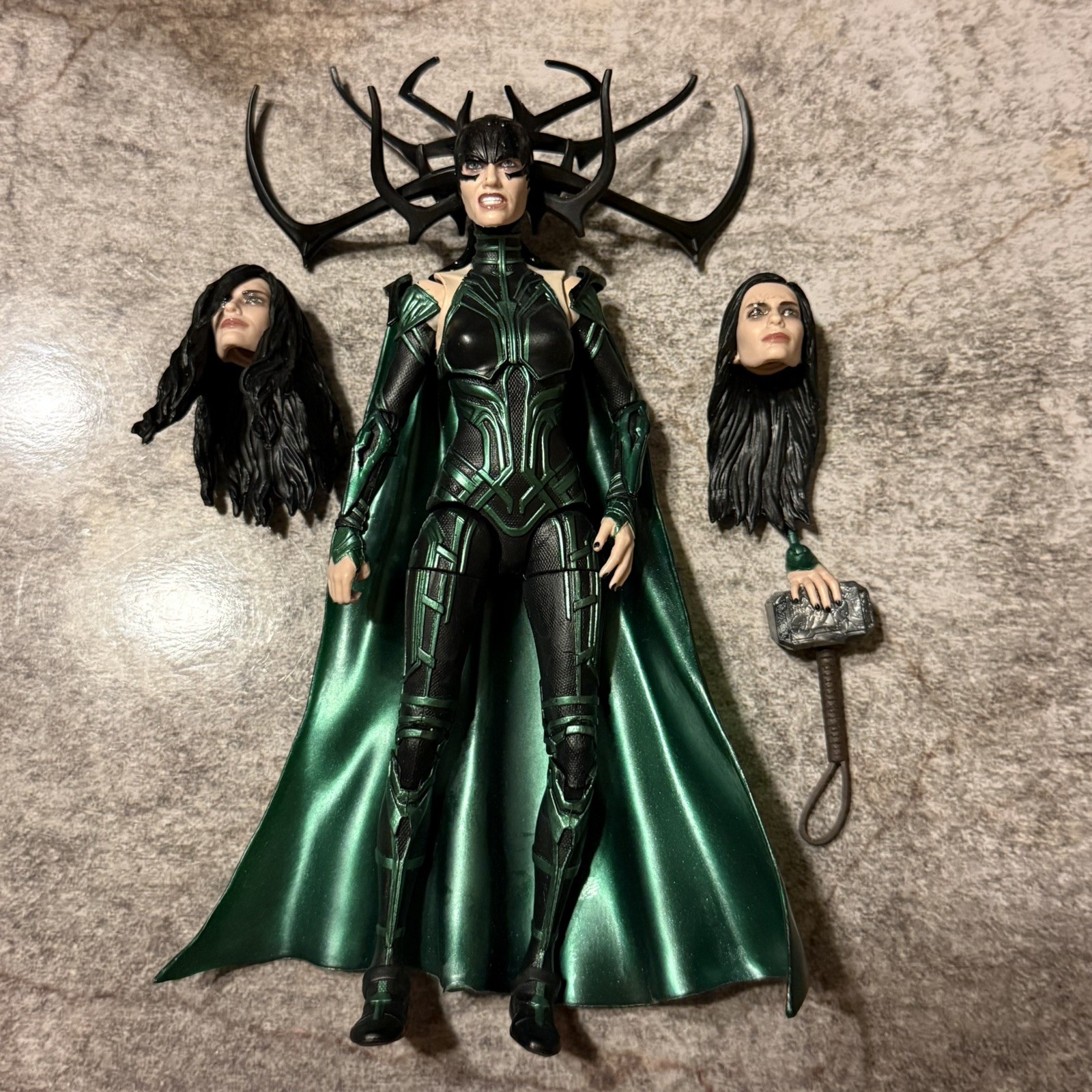 Marvel Legends MCU Ragnarok HELA 6-in Figure Complete From 2 Pack (2019) USED