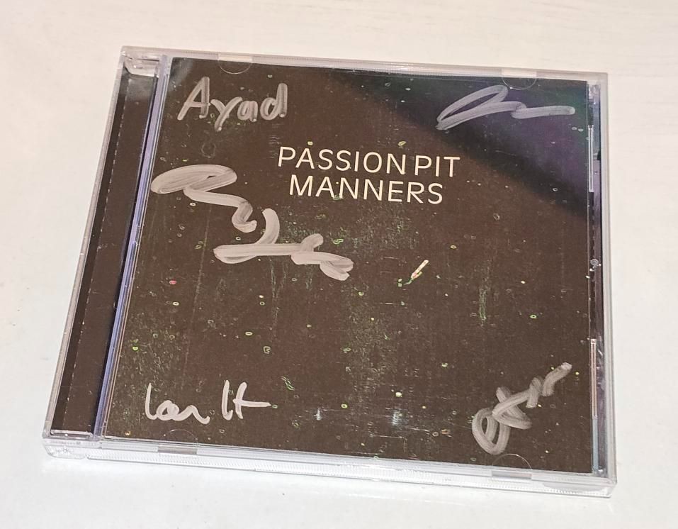 Passion Pit - Manners (2009) SIGNED/AUTOGRAPHED CD