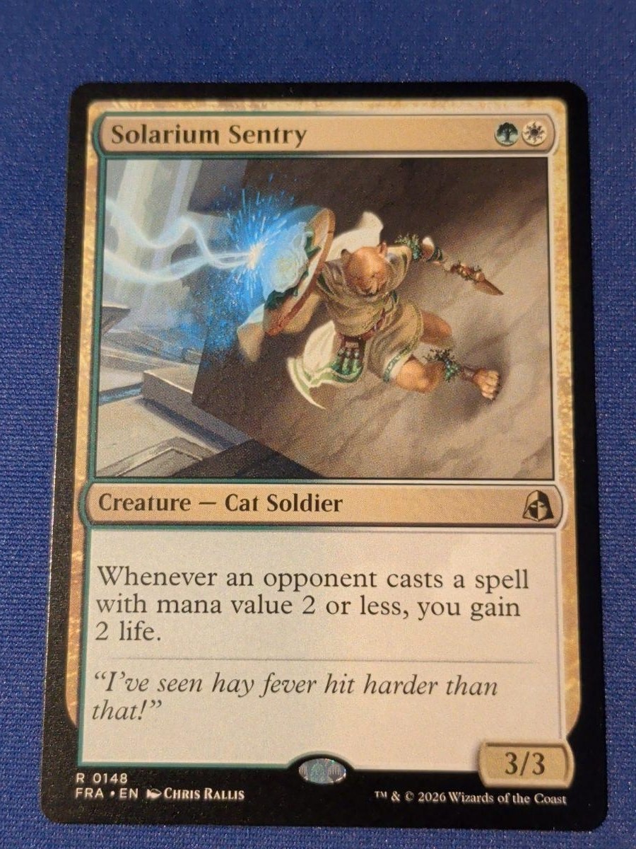 Solarium Sentry Reality Fracture #148 quasi nuovo MTG