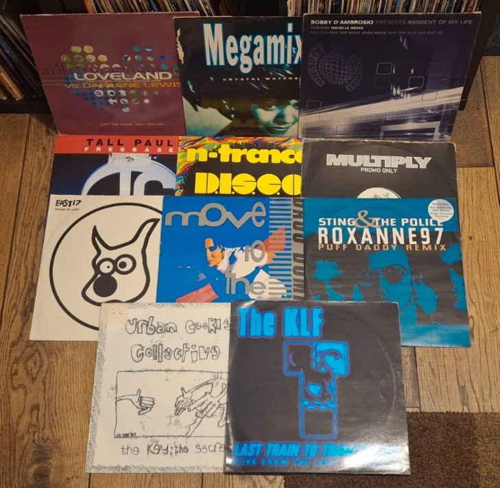Job Lot - 90s - 11 x 12" Singles - The KLF, N-Trance, East 17, Crystal Waters