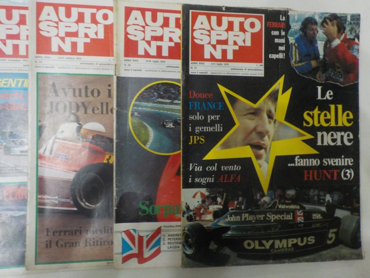 Autosprint - Lotto di 6 Riviste Annata 1978 Tutte Diverse -  COMPRO FUMETTI SHOP