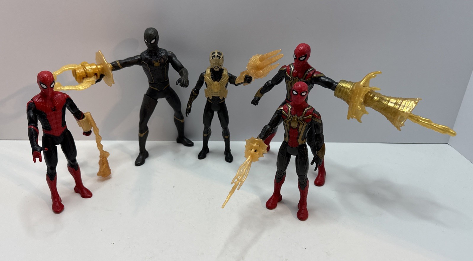 Spider-Man Lot of 5 Action Figures 2019 2021 Hasbro Marvel With Accessories