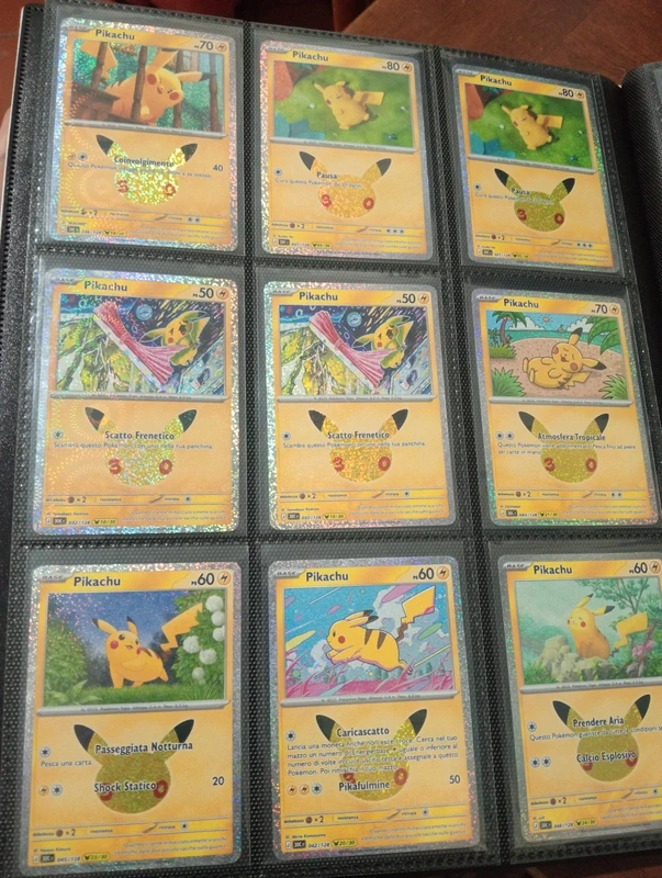 Pikachu anniversario vari