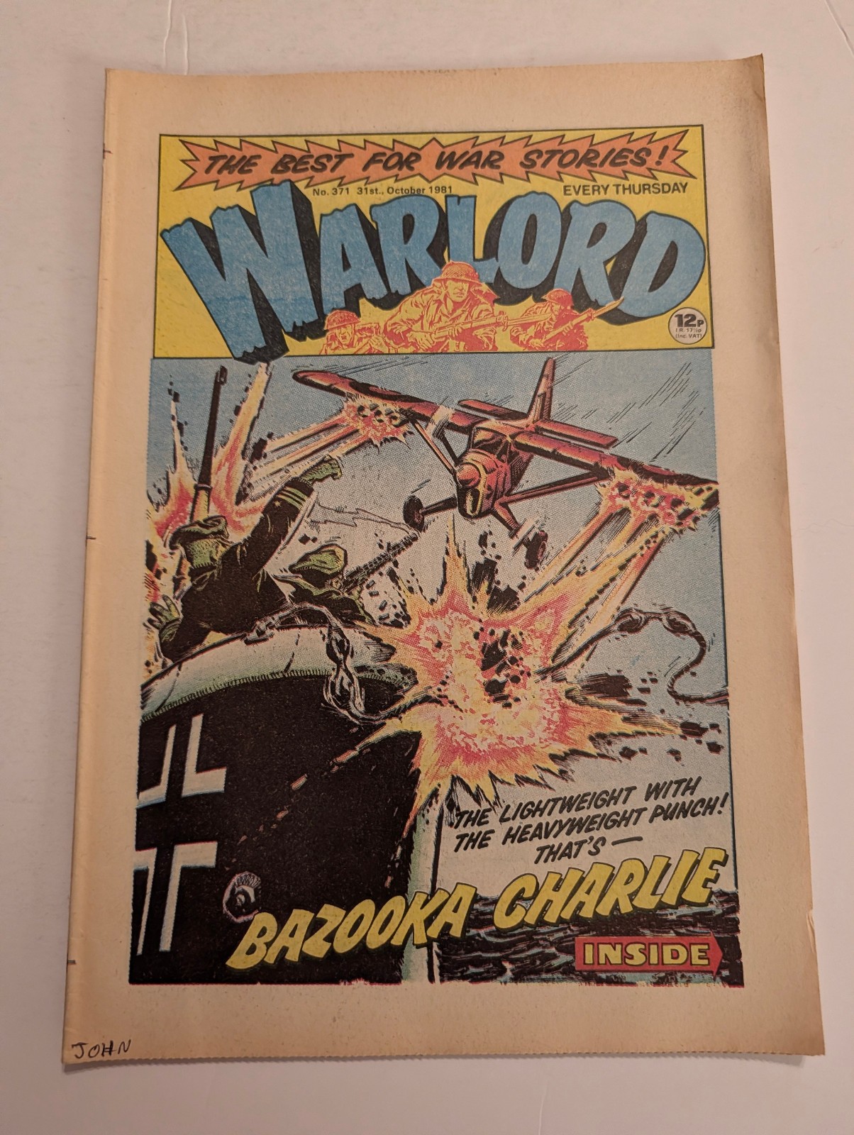 Warlord Comic No 371, October 31st 1981.