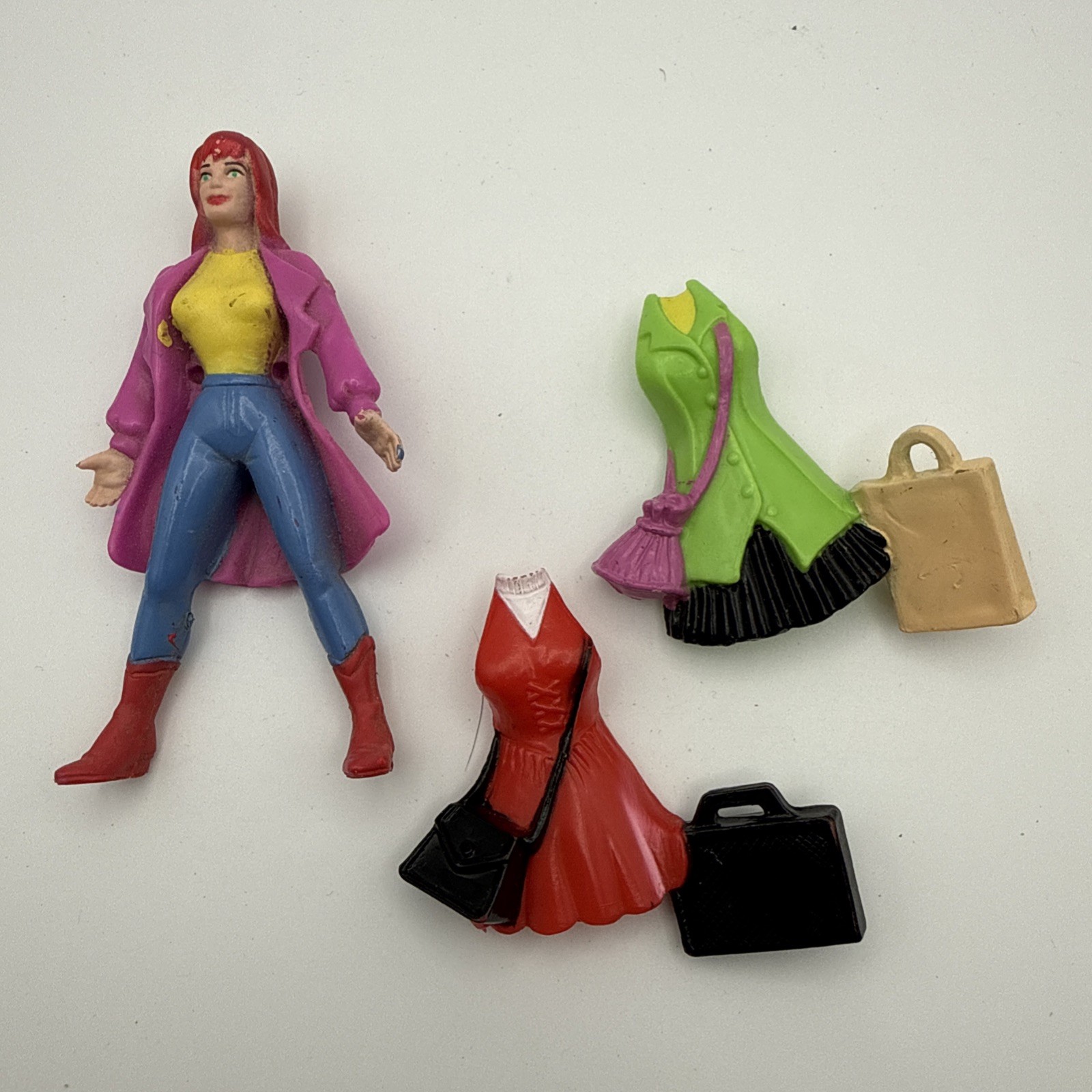 Spiderman 1995 Mary Jane Watson Marvel Figura Alta 3,5" con 2 abiti 