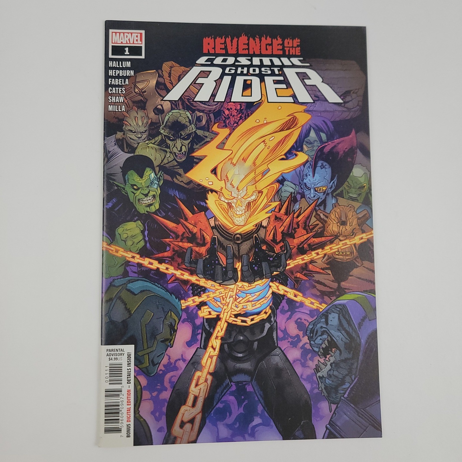 La vendetta del cavaliere fantasma cosmico #1 (2020) fumetto Marvel Frank Castle Key