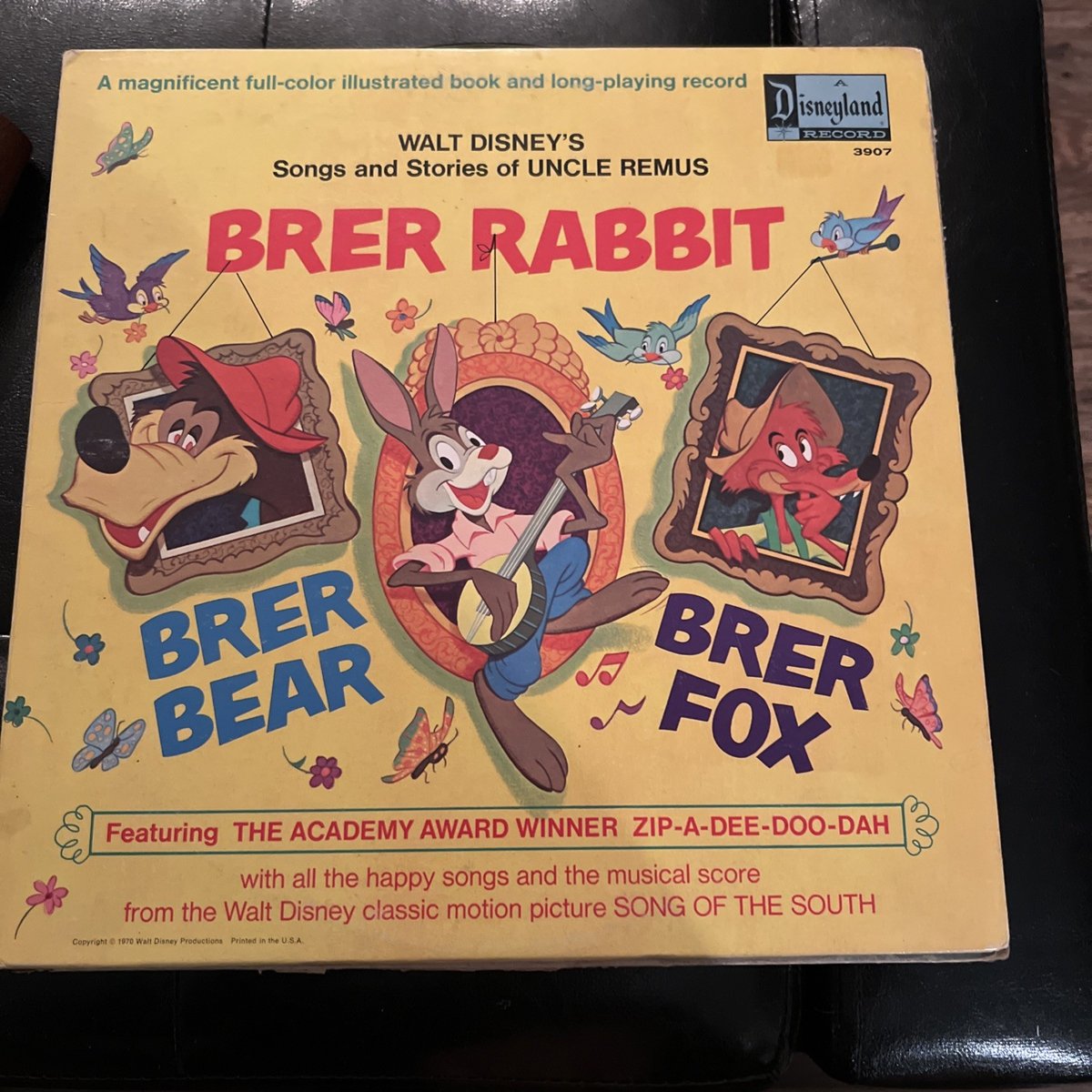 Walt Disney’s Songs and Stories of Uncle Remus LP (1970) Disneyland Records 3907