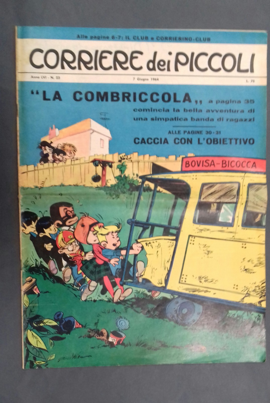 Corriere dei piccoli numero 23, senza inserto, 1964