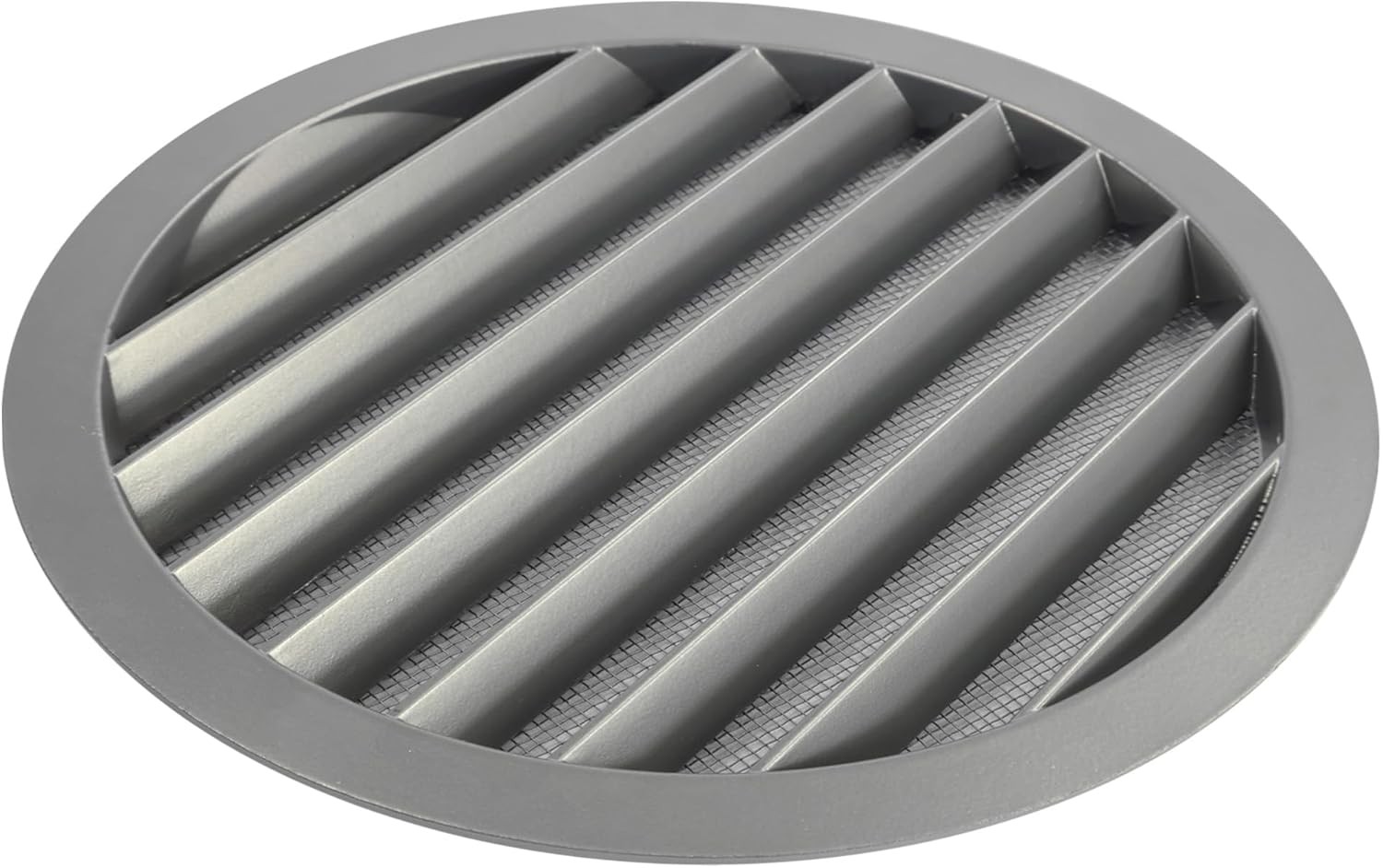 Kratka goylacyjna alluminiowa 250 mm szara z siatką do łazienki/kuchni