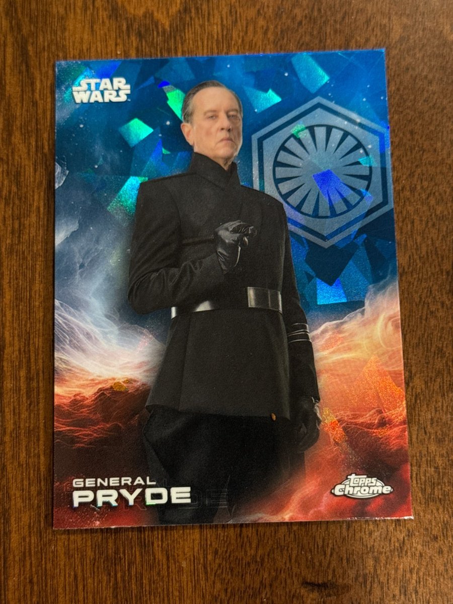 2025 Topps Chrome Star Wars Zaffiro Generale Pryde #51