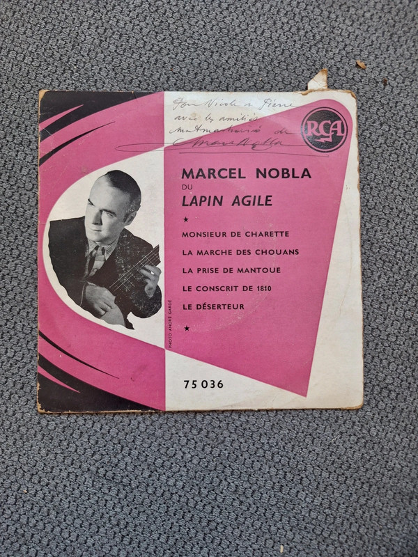 Vinyle 45 Tours Marcel Nobla Lapin Agile