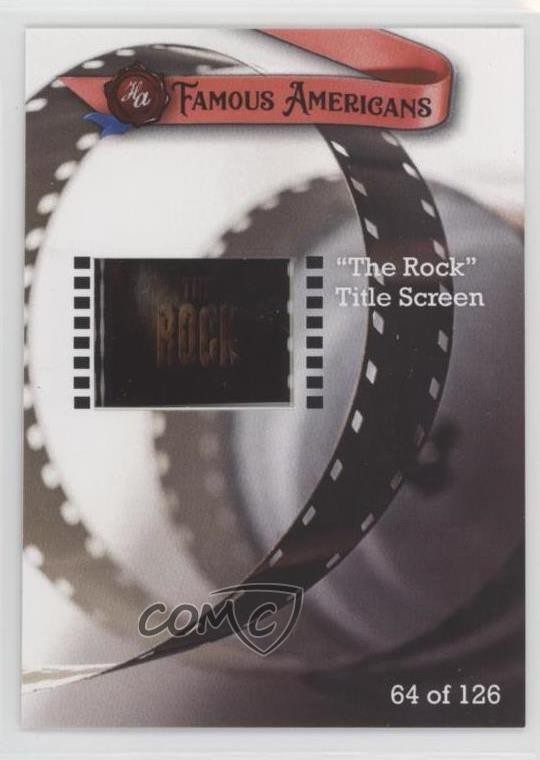 2021 Historic Auto Famous Americans Film Clips 64/126 The Rock Title Screen qf6