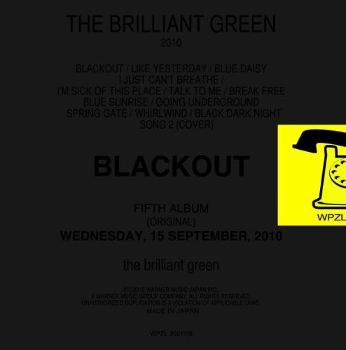 BLACKOUT(1st Limited Edition) the brilliant green