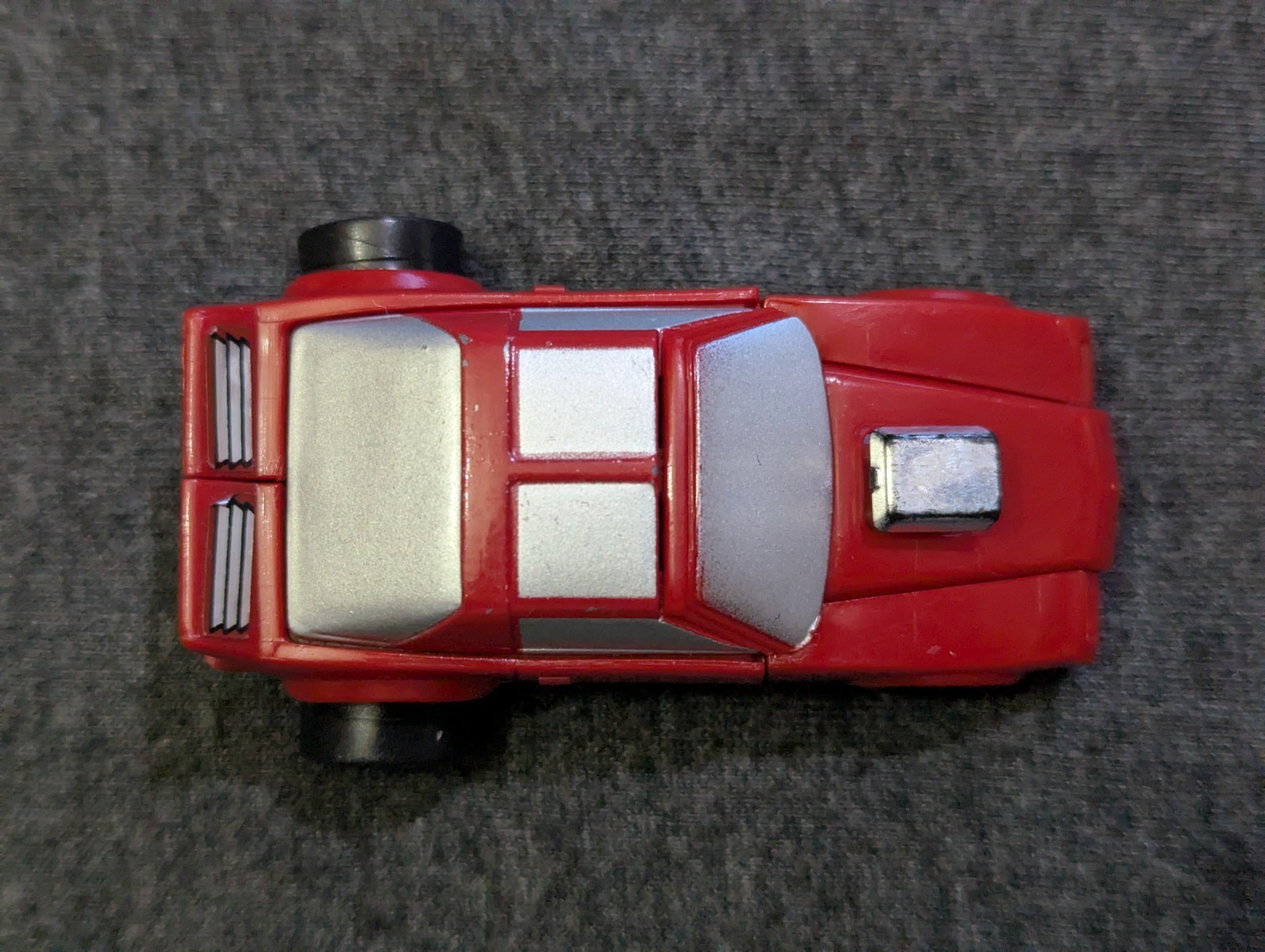 Vintage Tonka GOBOTS Bandai Machine Robo STREET HEAT (36) Red Hot Rod MR-43