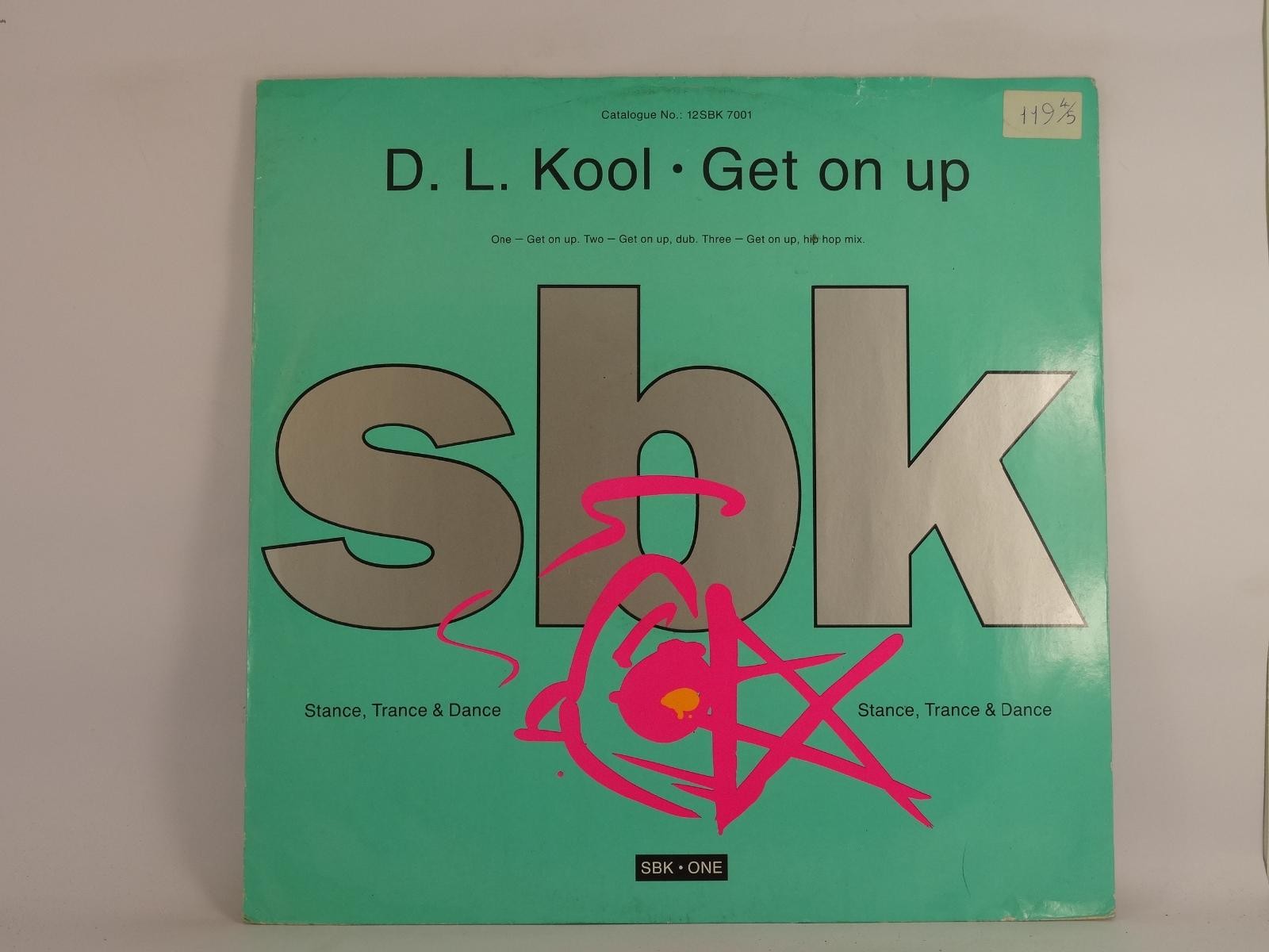D.L.KOOL GET ON UP (204) 3 Track 12" Single including Picture Sleeve SBK