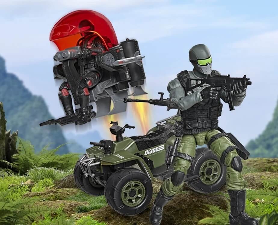 Snake Eyes & Varmint ATV Vs. Stealth Viper & Cobra Stealth Flight Pod (Trubble B