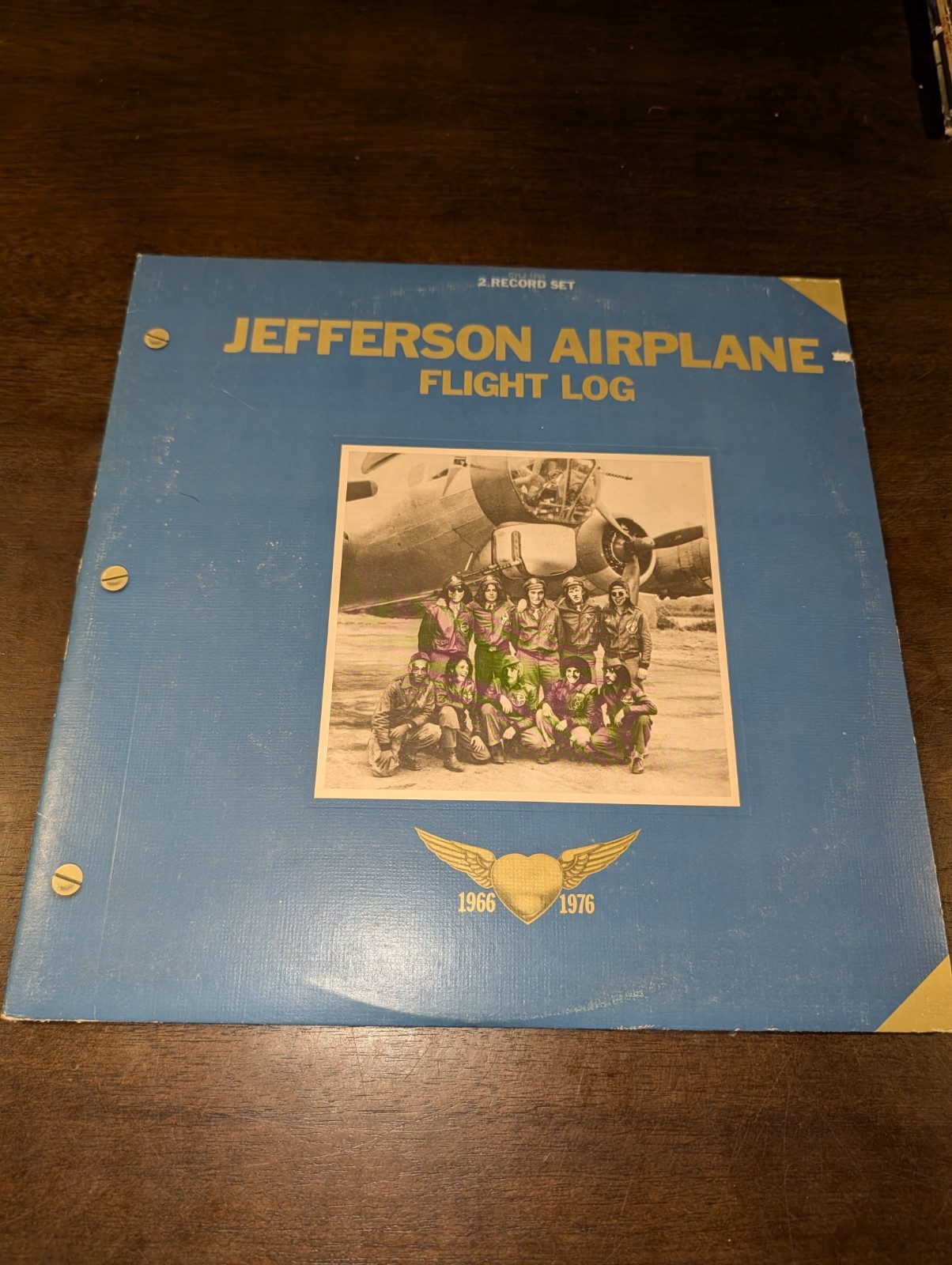 Jefferson Airplane Flight Log 1966-1976 2LP Grunt CYL2-1255 w/ Booklet VG+
