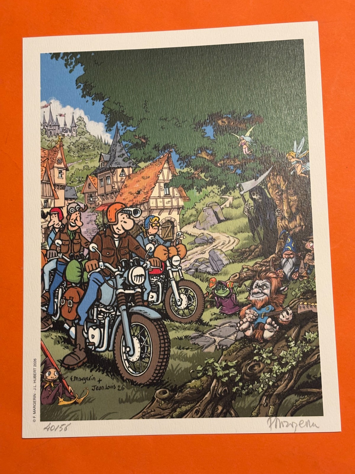 MARGERIN EX LIBRIS SIGNE FESTIVAL BD  18 X 25 TONNERRE DE BULLES NEUF
