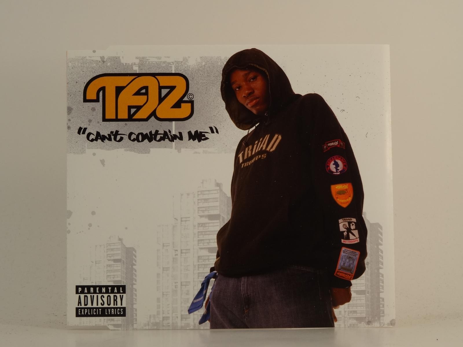 TAZ CAN'T CONTAIN ME (H1) 2 Track CD Single plus Picture Sleeve DEF JAM RECORDIN
