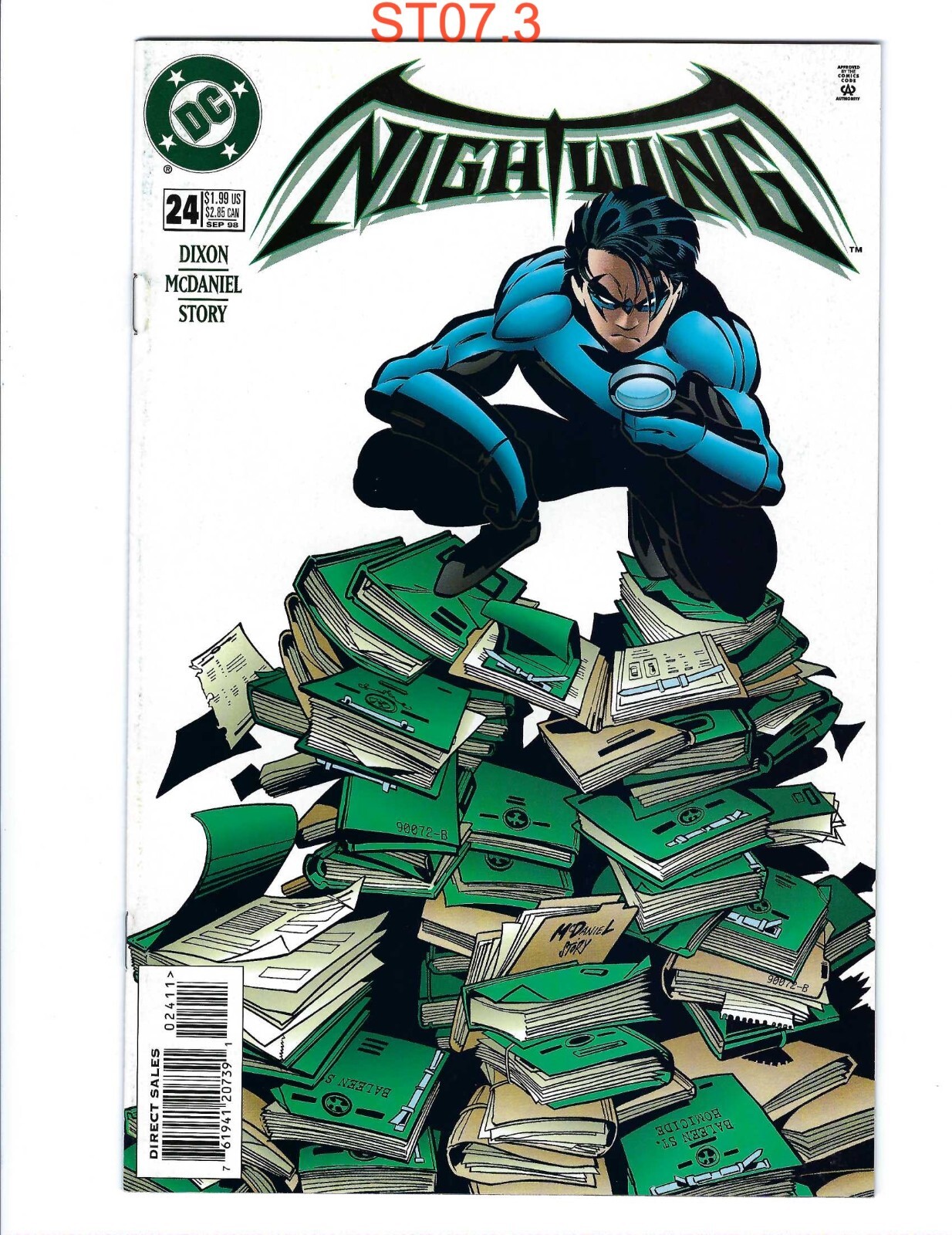 Nightwing #24 1996 DC VF st073