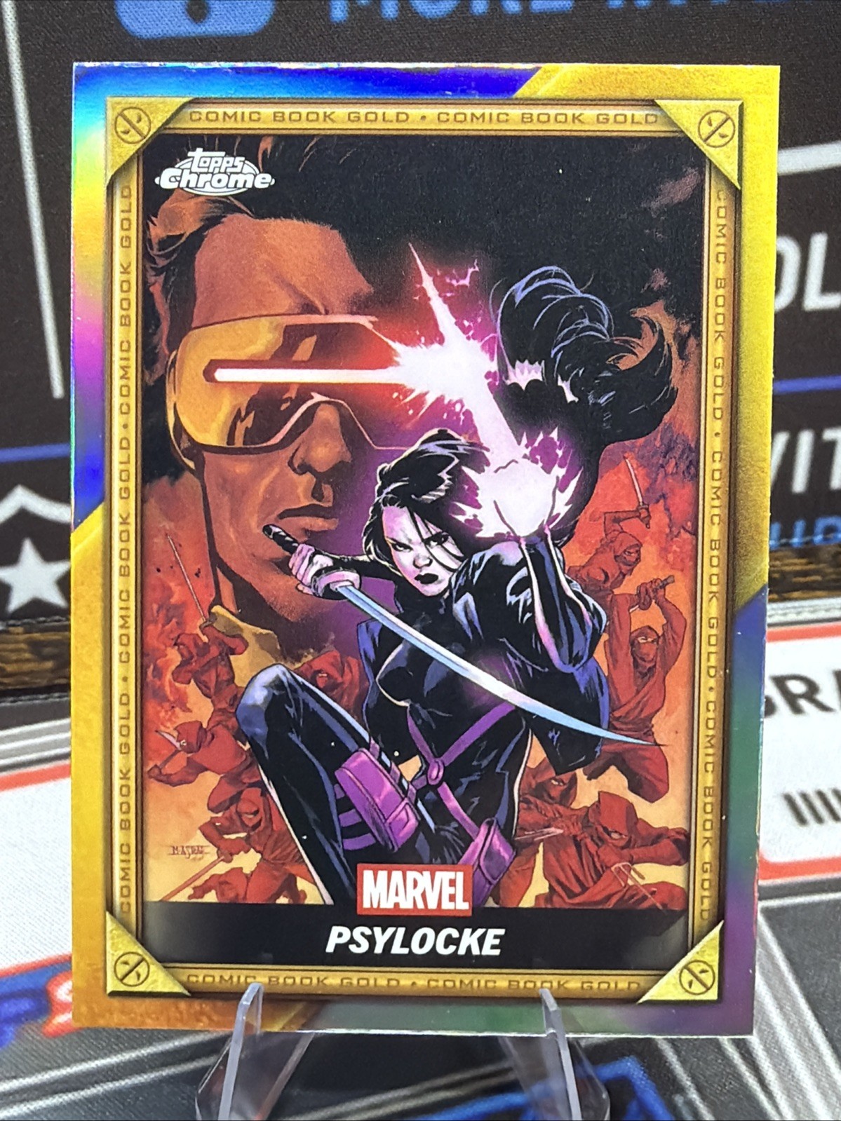 Psylocke Fumetto Oro - 2025 Topps Chrome - Marvel