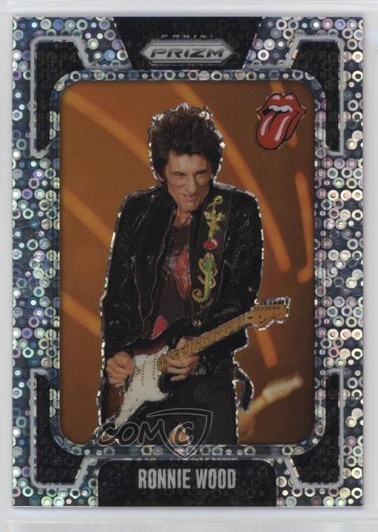 2025 Panini Prizm The Rolling Stones Disco Prizm /149 Ronnie Wood #47 sq1