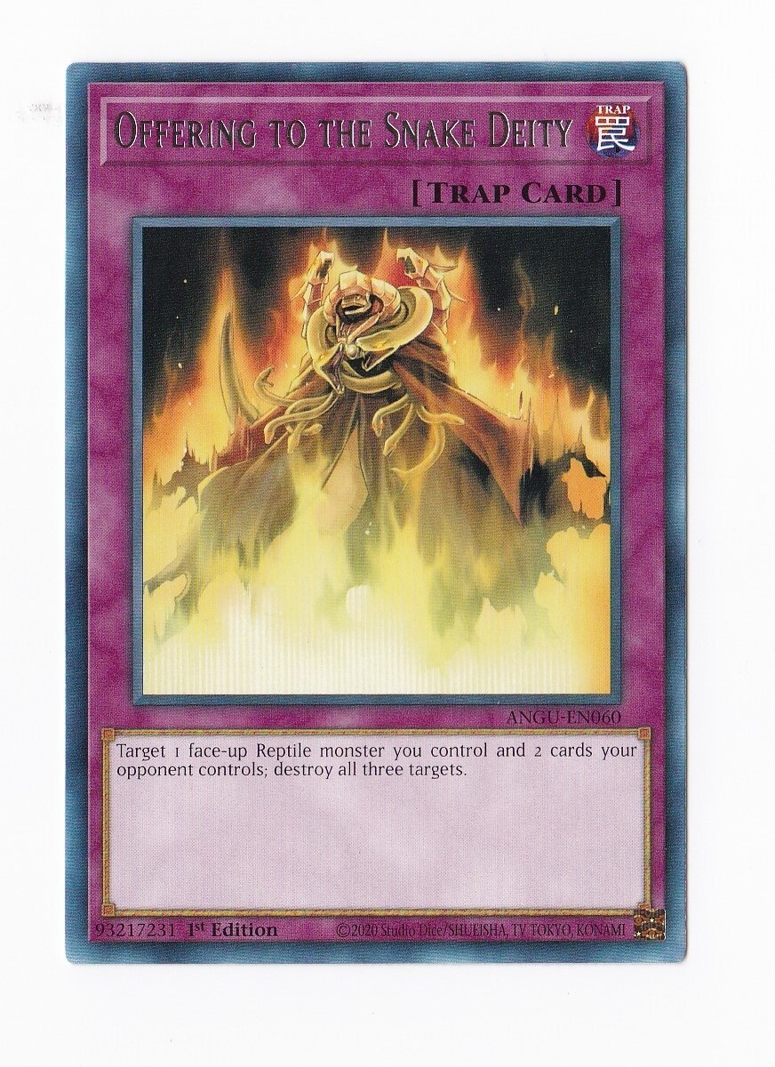 Konami YuGiOh 2020! 1ª Edizione - Offerta alla Divinità Serpente ANGU-EN060