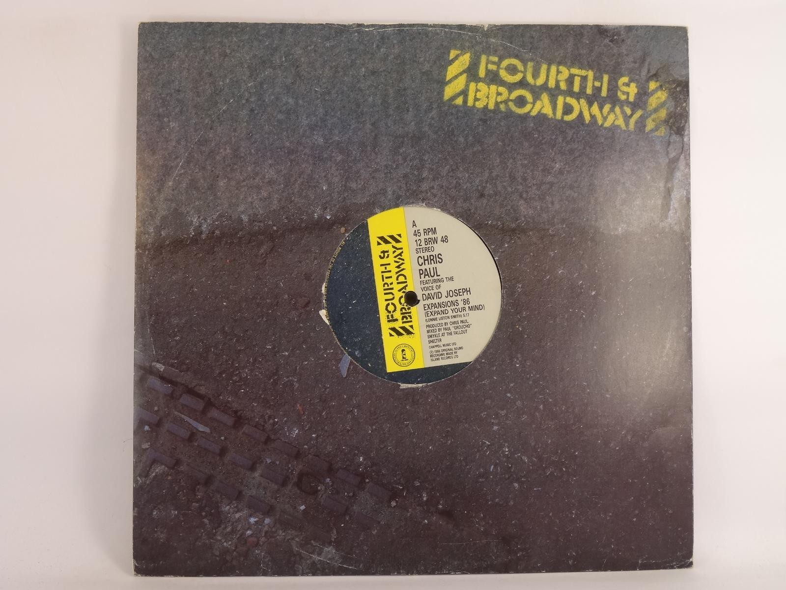 PAUL,CHRIS EXPANSIONS '86 (company sleeve) (3) (A) 12" 4TH BROADWAY
